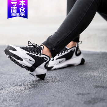 NIKE 耐克 Zoom 2K 女子跑鞋 AO0354-100 白色/黑色 36