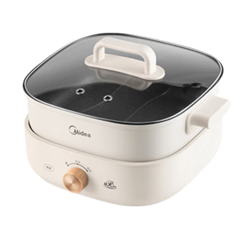 Midea 美的 MC-HGS303002 电火锅 白色 券后199元