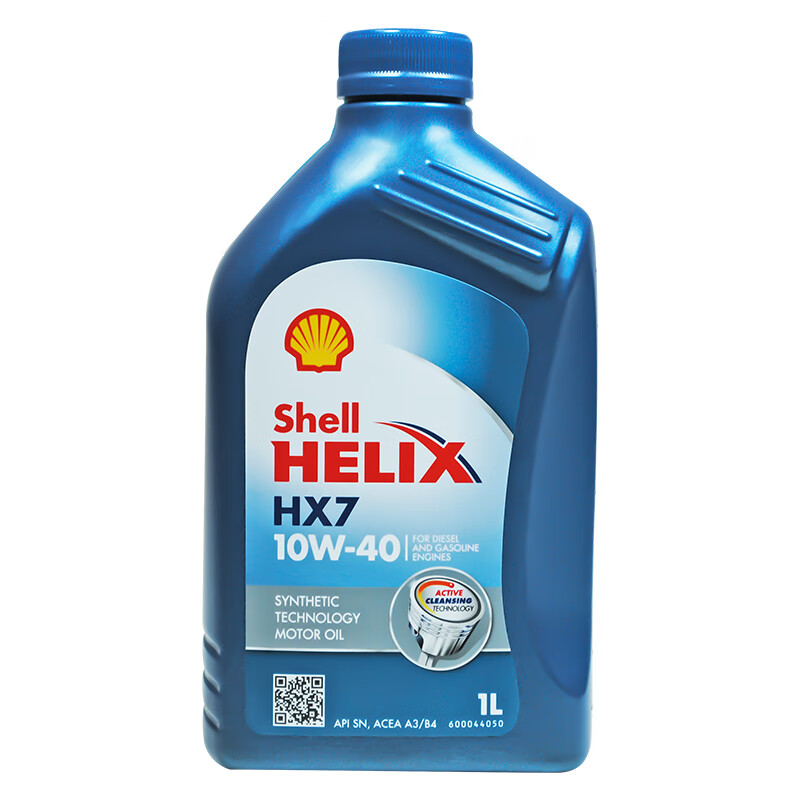 Shell 壳牌 喜力合成 Helix HX7 10W-40 SN 蓝色 1L 欧洲 29元