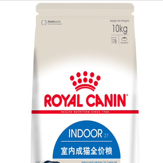 ROYAL CANIN 皇家 I27室内成猫猫粮 10kg 券后466.5元