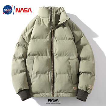 NASALIKE 羽绒服男女款冬季NASA联名轻薄抗寒保暖立领外套男装百搭鸭绒上衣