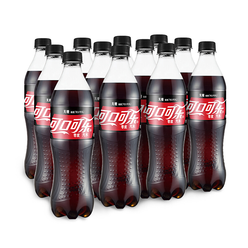 可口可乐 可乐/芬达/雪碧可选碳酸饮料 零度可乐500ml*12 25.28元