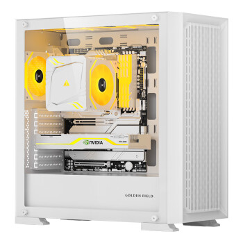 金河田 预见99A 白色 台式电脑机箱 支持双360水冷/E-ATX主板/7把风扇位/全侧透