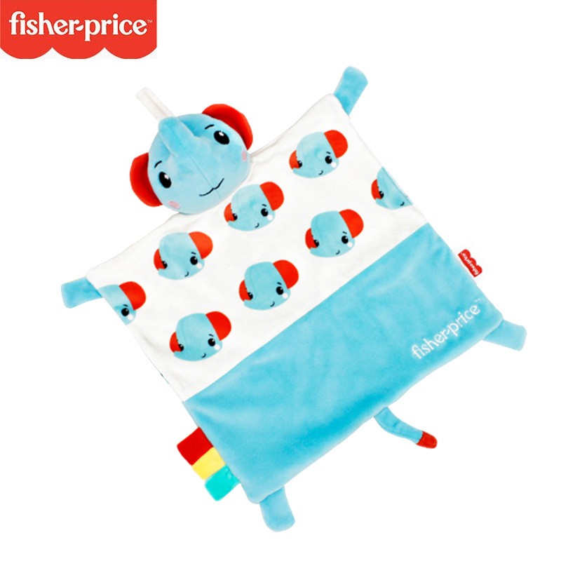 Fisher-Price 婴儿 安抚巾-蓝色大象 券后29.86元