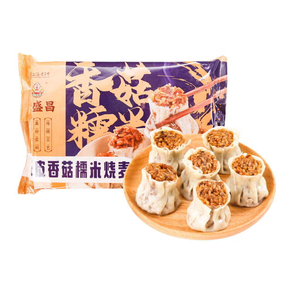 老盛昌 纸皮香菇糯米烧麦 360g 6只/盒 券后9.85元