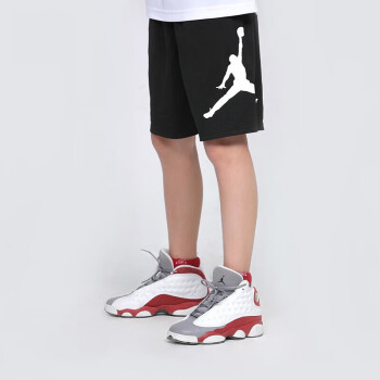 NIKE 耐克 童装儿童运动短裤夏季男童五分裤JD2122067PS-001正黑色110S（4）