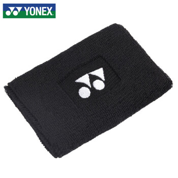 YONEX 尤尼克斯 运动护腕跑步健身舒适吸汗AC488EX-007黑色单个装