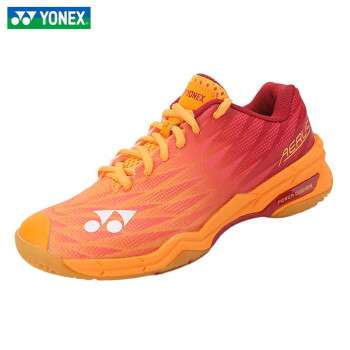 YONEX 尤尼克斯 羽毛球鞋轻量型动力垫比赛训练男女SHBAX2EX橙红43码