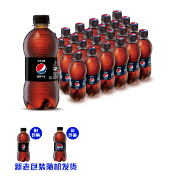 pepsi 百事 可乐 无糖 Pepsi 碳酸饮料 汽水 迷你 300ml*24瓶 饮料整箱  百事出品