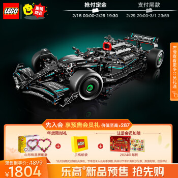 LEGO 乐高 积木机械组42171梅赛德斯F1赛车18岁+男孩女孩玩具生日礼物上新