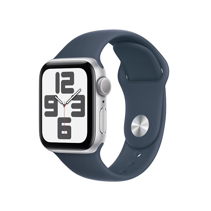 Apple 苹果 Watch SE 2023款 智能手表 GPS版 40mm 风暴蓝色 橡胶表带 S/M 券后1579元