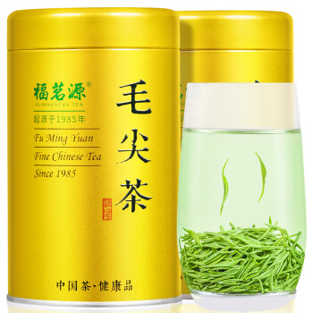 福茗源 茶叶 毛尖茶绿茶 特级明前2023新茶河南春茶嫩芽浓香型礼盒装250g