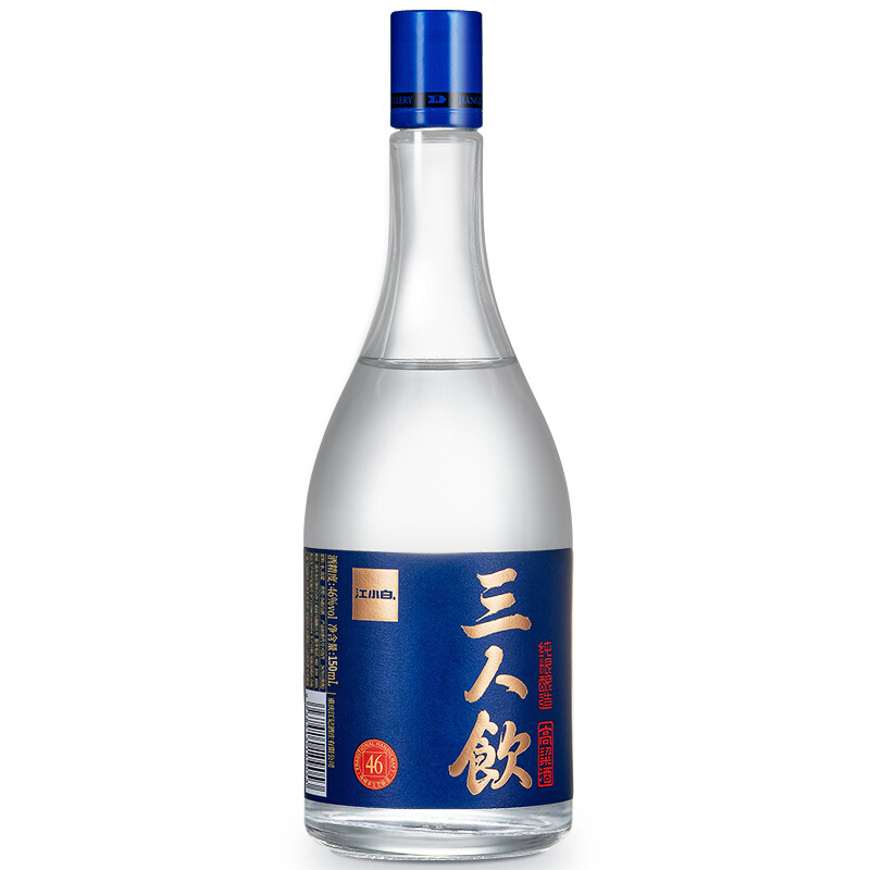 江小白 三人饮 46%vol 清香型白酒 500ml 单瓶装 22元