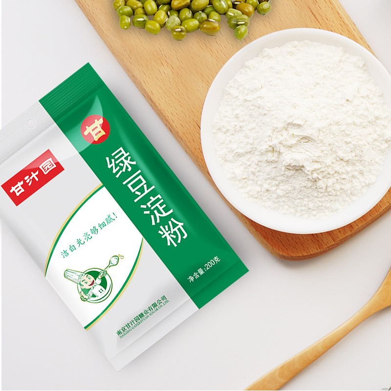 甘汁园 绿豆淀粉200g 制作凉粉凉皮原料 14.28元