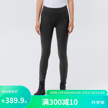 DECATHLON 迪卡侬 马术裤骑马全硅胶耐磨高腰修身马裤骑士裤军绿色32(2尺5)-4004207