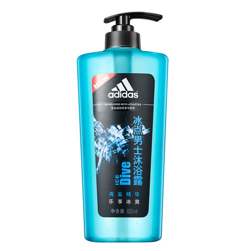 京东百亿补贴:阿迪达斯 （adidas）Adidas阿迪达斯男士冰点沐浴露600ml 21.80元包邮