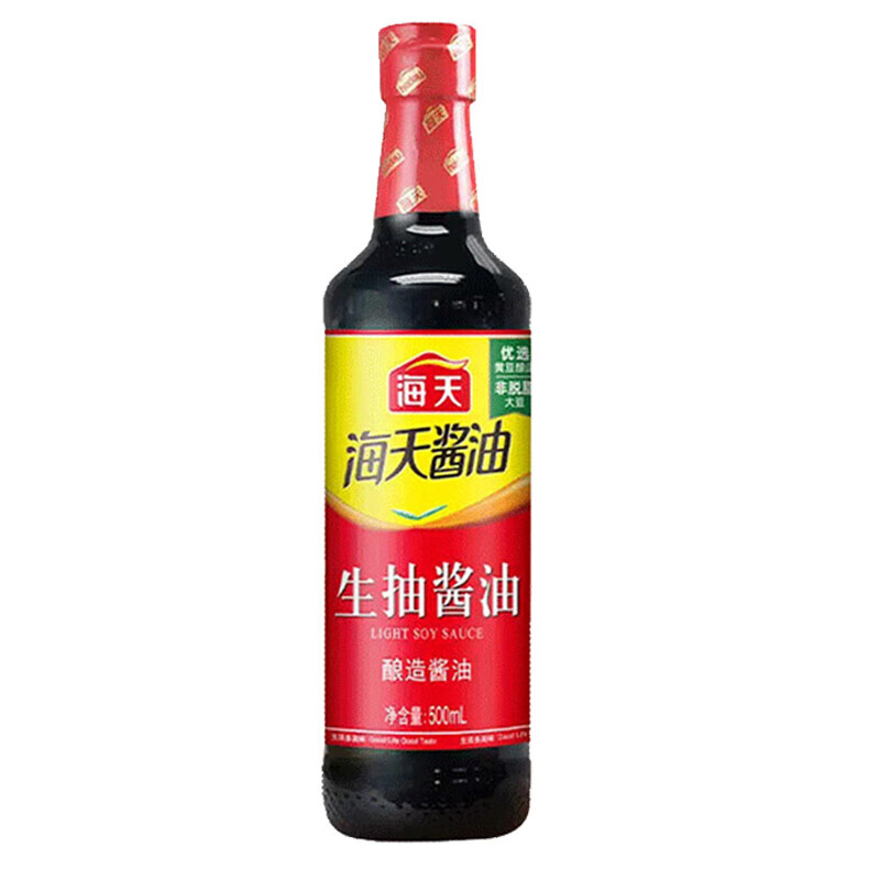 有券的上：海天 生抽酱油500ml 2.8元包邮