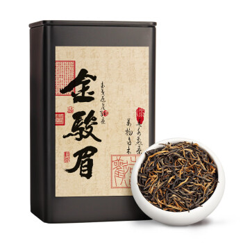 TANGPU 唐朴 茶叶 武夷山金骏眉特级红茶蜜香型60g 茶叶礼盒黑罐