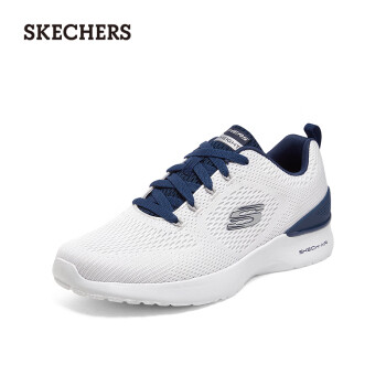 SKECHERS 斯凯奇 男子休闲鞋232693 白色/海军蓝色/WNV 41.5