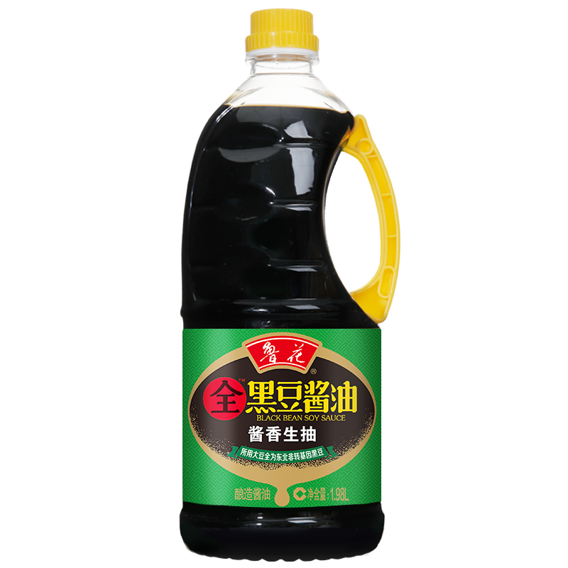 PLUS会员、概率劵：鲁花 黑豆酱油酱香生抽1.98L  16.4元包邮