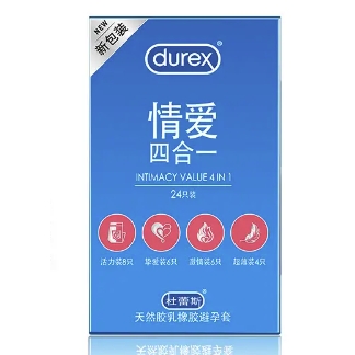 durex 杜蕾斯 情爱四合一 安全套 24只装 券后39.9元