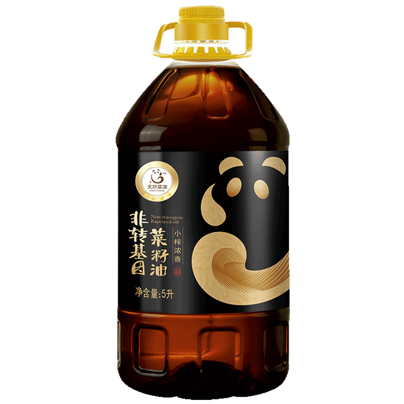 京东百亿补贴：TIANFU 天府 非转基因 四星 小榨浓香菜籽油 5L 89.90元