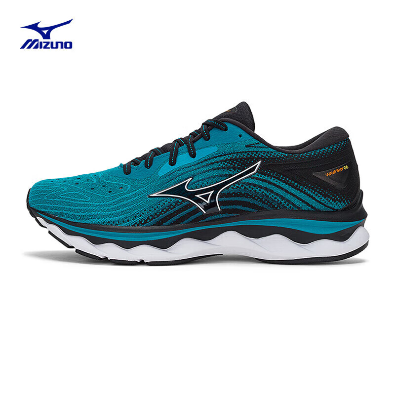 京東百億補貼：Mizuno 美津濃 WAVE SKY 6 男子跑鞋 J1GC220254 378元 包郵