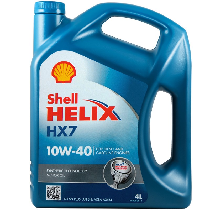 Shell 壳牌 Helix HX7 蓝喜力 10W-40 SN级 半合成机油 4L 114元（228元/2件）