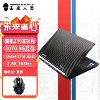 未来人类 台式CPUR5-5600X RTX3070 16G 1T SSD 165Hz2.5K电竞屏 WiFi6+ 碳纤维外观）