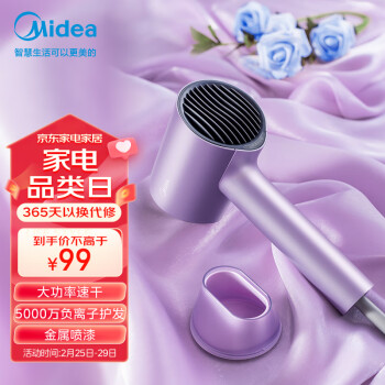 Midea 美的 MB-AJ0504 电吹风 极光紫