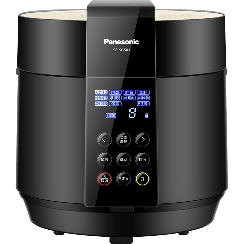 京东PLUS：Panasonic 松下 SR-S50K8 电压力锅 5L 949元（双重优惠）