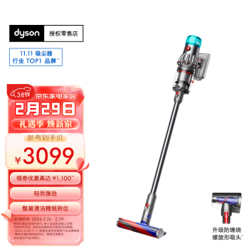 dyson 戴森 V12 Origin轻量吸尘器（铁镍色）