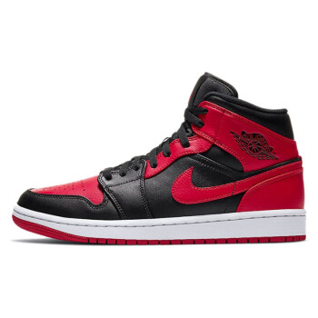 NIKE 耐克 JORDAN 1 AJ1 乔1男子高帮篮球鞋 554724 黑红 小禁穿554724-074 43