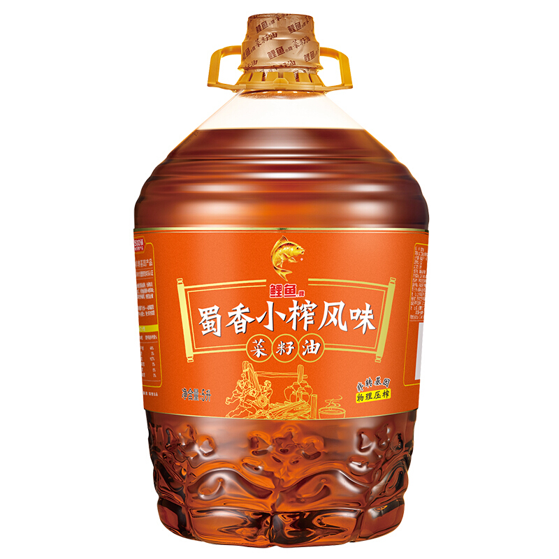 鲤鱼 蜀香小榨风味 菜籽油 5L 61.12元