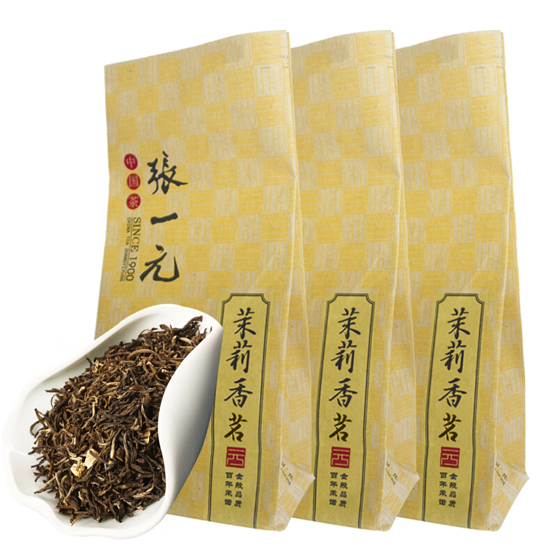 张一元 茶叶特级浓香茉莉花茶香茗150g（50g*3袋）中华鲜醇 香茗x3 69元