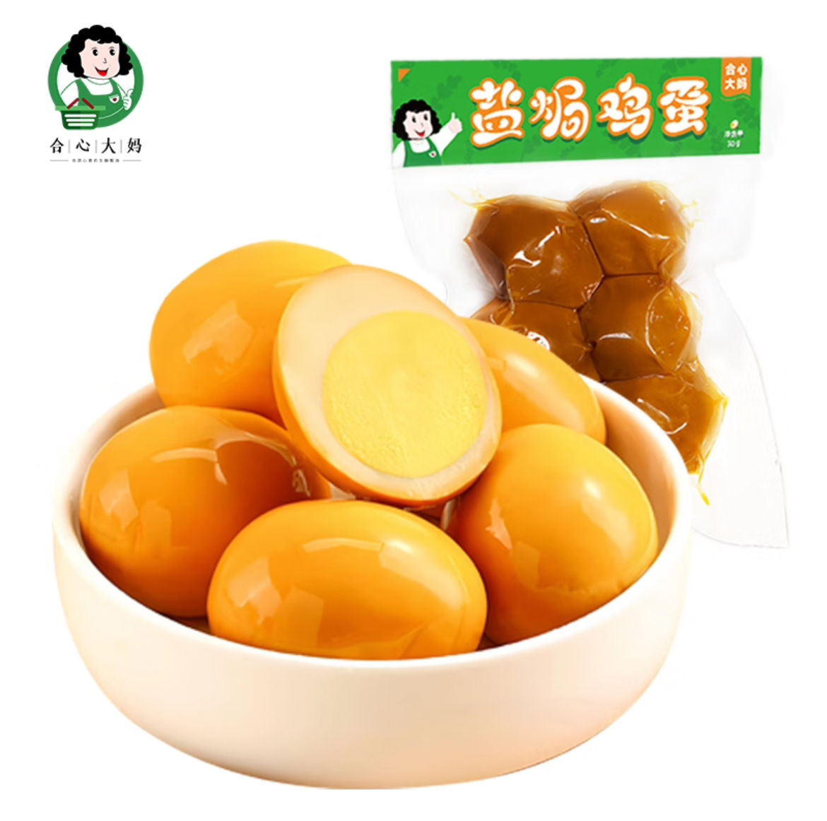 合心大妈卤蛋 盐焗鸡蛋180g（1袋/6粒装） 4.9元