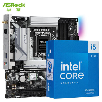 ASRock 华擎 B760M Pro RS/D4 Wifi 匠心 主板+Intel 14代 i5-14600K CPU 主板CPU套装