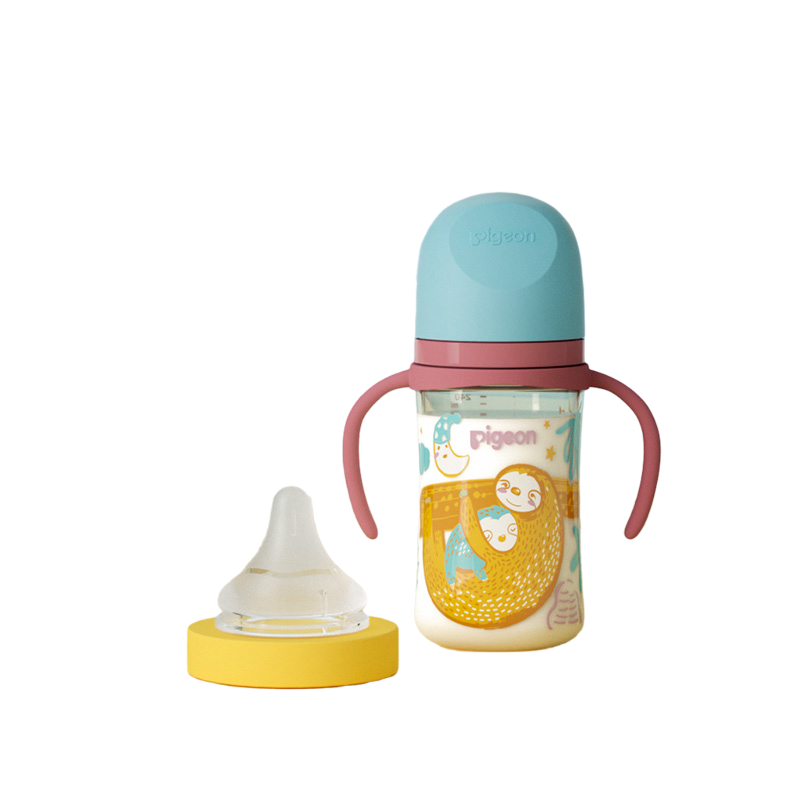 Pigeon 贝亲 自然实感第三代FUN系列 AA219 PPSU奶瓶 彩绘款 240ml 树懒宝宝 M码 3月+ 128.7元