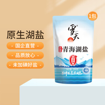 xuetian 雪天 食用盐 未加碘 青海湖盐260g 无添加湖盐家用颗粒食用盐 调味品