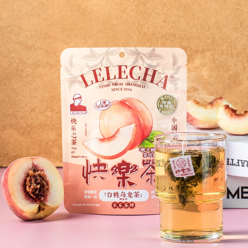 LELECHA 乐乐茶 快乐茶 白桃乌龙茶 21g 11.92元