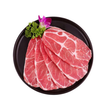 千喜鹤 900g梅花肉大理石纹烤梅花肉韩式烤肉烧烤猪肉食材