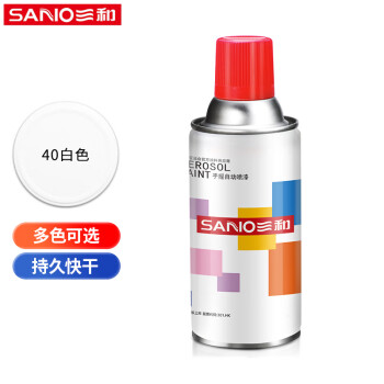 SANVO 三和 J2A40-60-235 手搖自動噴漆 白色 350ml