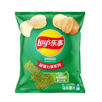 Lay's 乐事 马铃薯片 岩烧海苔味 135g