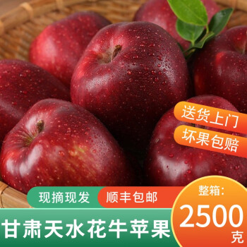 之味珍选 甘肃天水花牛苹果5斤