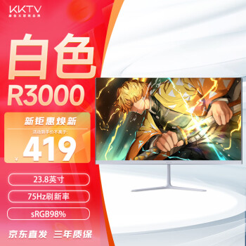 KKTV K24QB 23.8英寸 TN 曲面 显示器（1920×1080、75Hz）
