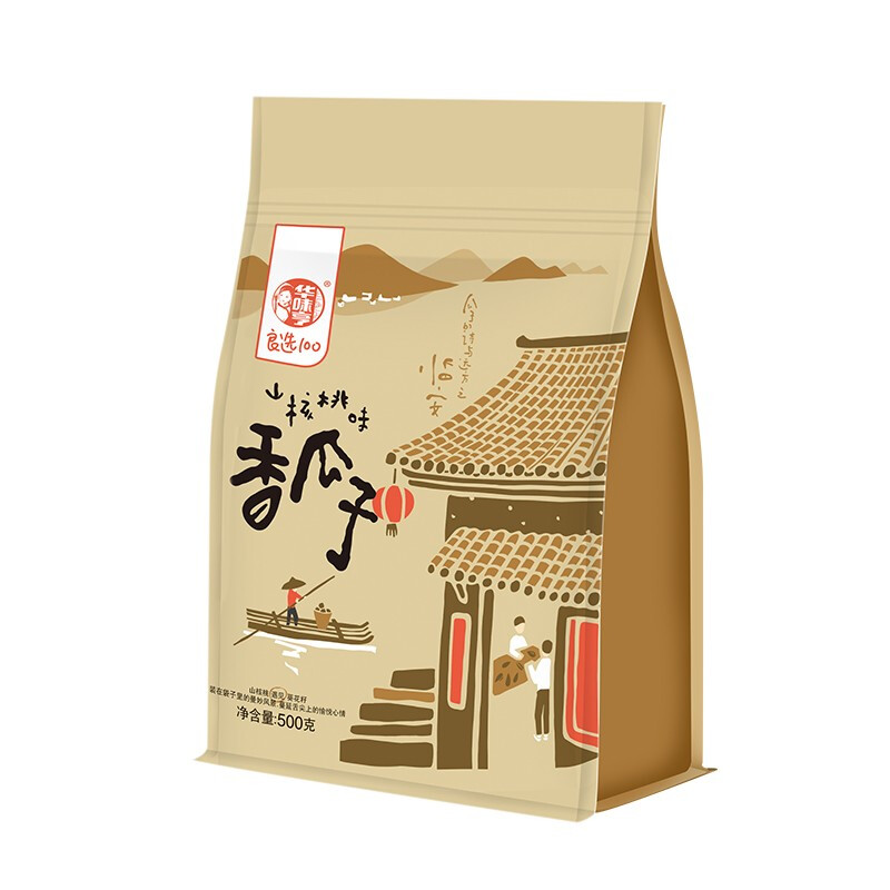 华味亨 良选100 香瓜子 山核桃味 500g 8.9元（需买2件，需用券）