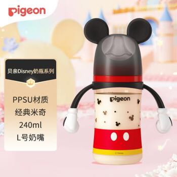 Pigeon 贝亲 迪士尼第3代PPSU奶瓶240ml（L号）经典米奇6个月以上AA238