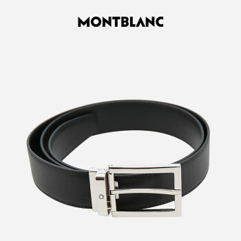 MONTBLANC 万宝龙 男女款针扣皮带 114435 黑色