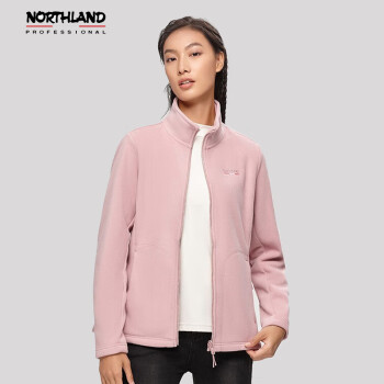 NORTHLAND 諾詩蘭 抓絨衣女戶外保暖PRO200抓絨外套NFTCH2514E 煙粉色