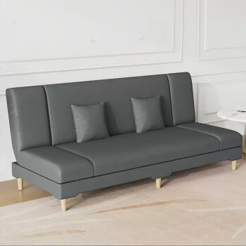 L&S LIFE AND SEASON沙发客厅折叠沙发床两用小户型布艺沙发四人位66A 深灰色 1.8米